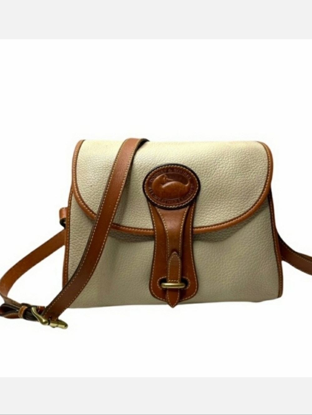 Vintage Dooney & Bourke All Weather Leather Essex Crossbody Bag, Made in USA!